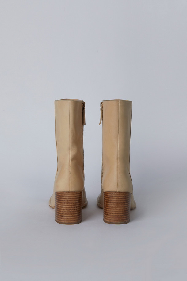 SUECOMMA BONNIE - 부츠/워커 - Square ankle boots(beige)