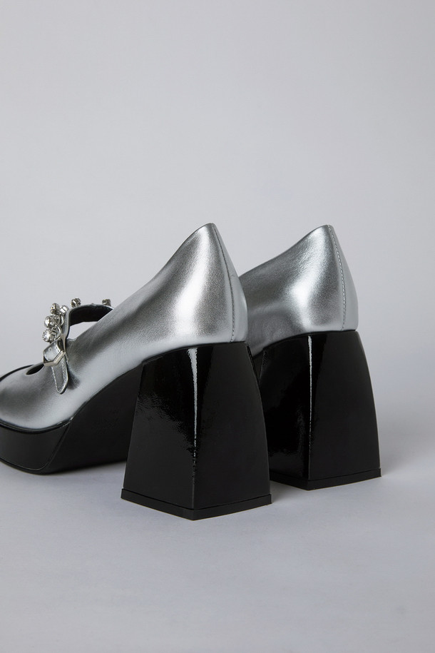 SUECOMMA BONNIE - 펌프스 - Chain mary jane pumps(silver)