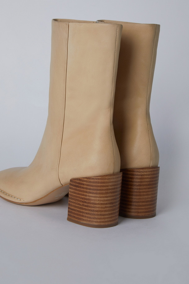 SUECOMMA BONNIE - 부츠/워커 - Square ankle boots(beige)