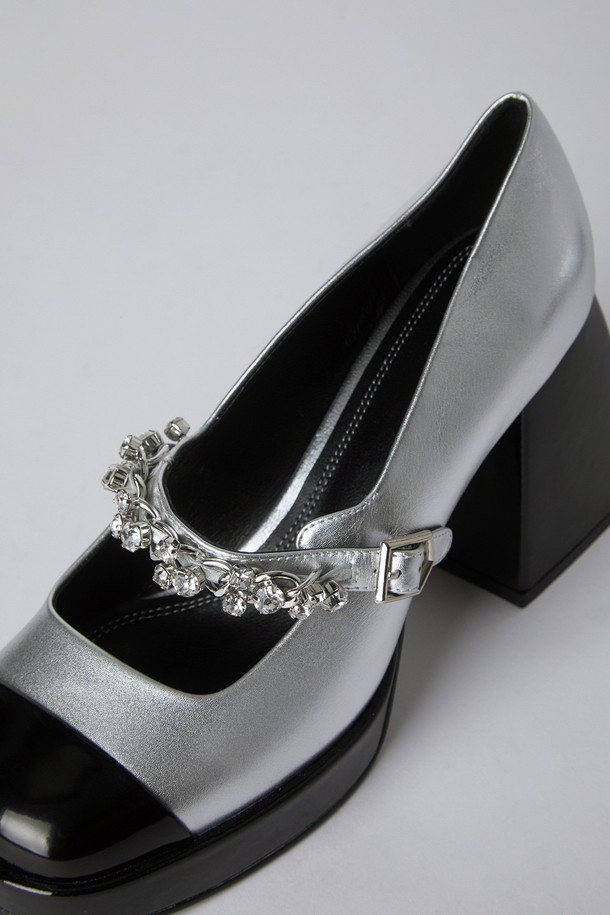 SUECOMMA BONNIE - 펌프스 - Chain mary jane pumps(silver)