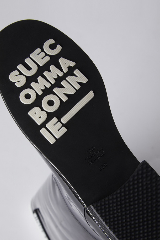 SUECOMMA BONNIE - 부츠/워커 - Enamel long boots(black)