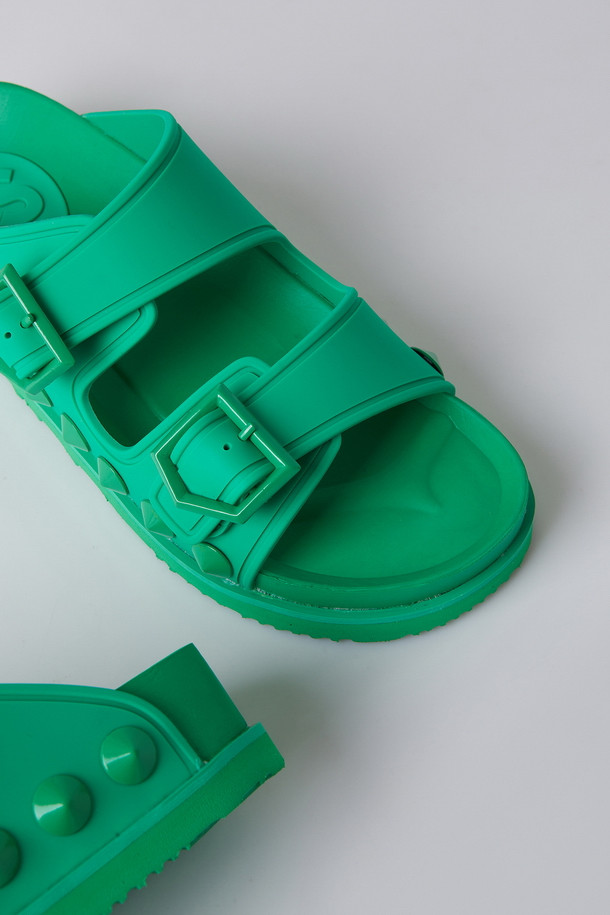 SUECOMMA BONNIE - 샌들/뮬 - Spike J sandal(green)