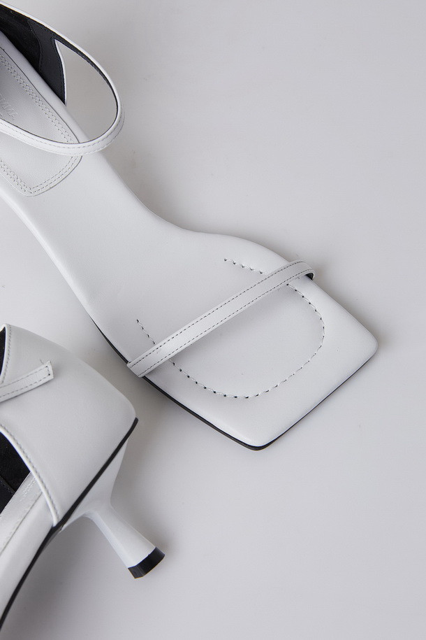 SUECOMMA BONNIE - 샌들 - Jade heel sandal(white)