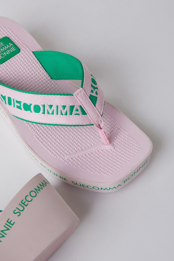 SUECOMMA BONNIE - 샌들 - [셀럽착용]Punchbowl flip-flop(pink)