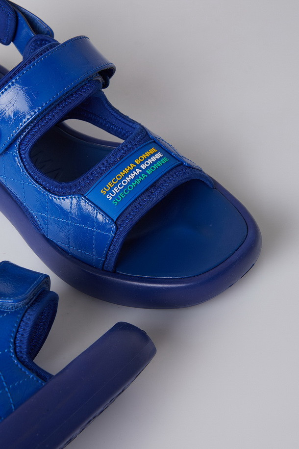 SUECOMMA BONNIE - 샌들 - Quilting casual sandal(blue)