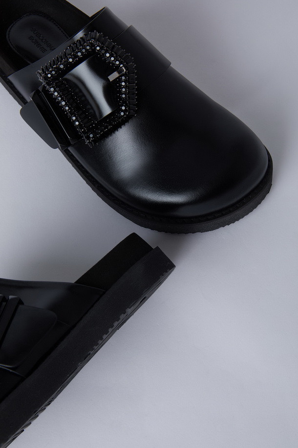 SUECOMMA BONNIE - 샌들 - Polygon mule(black)