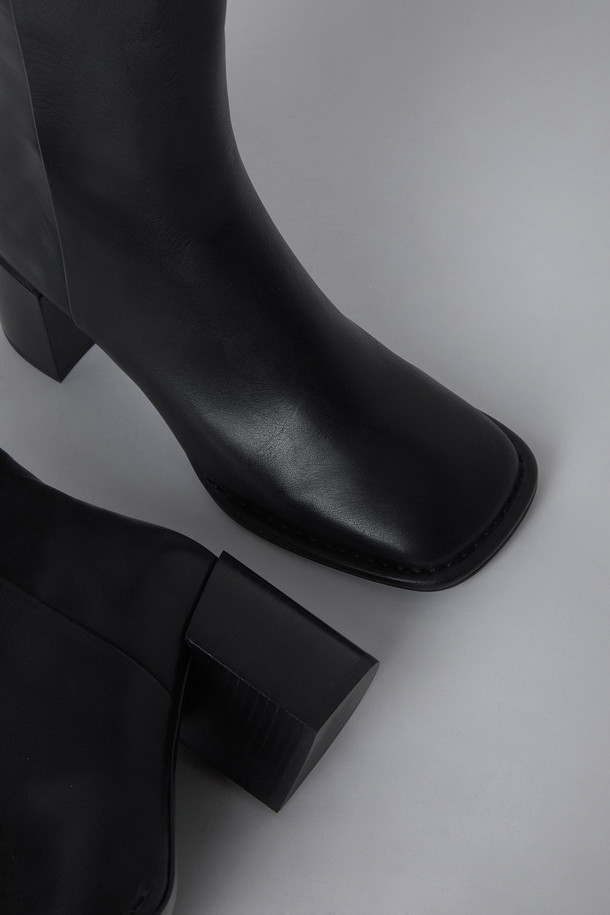 SUECOMMA BONNIE - 부츠/워커 - Square ankle boots(black)