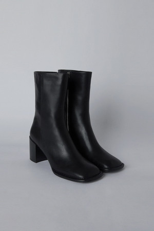 Square ankle boots(black)