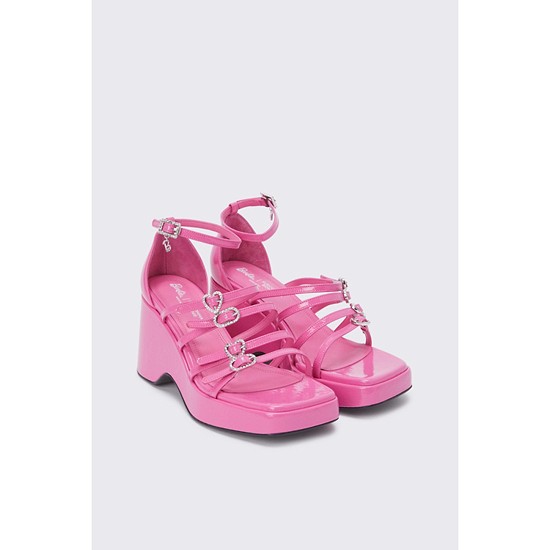 jewelry high sandal(pink)