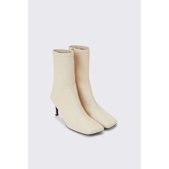 Stitch ankle heel(beige)