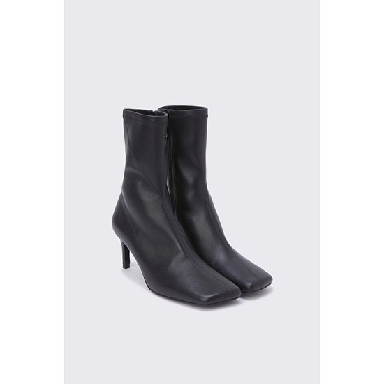 Stitch ankle heel(black)