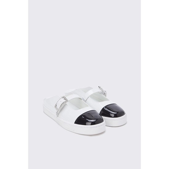 Cubic point sneakers(white)