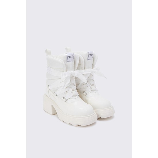 Padding heel walker boots(ivory)