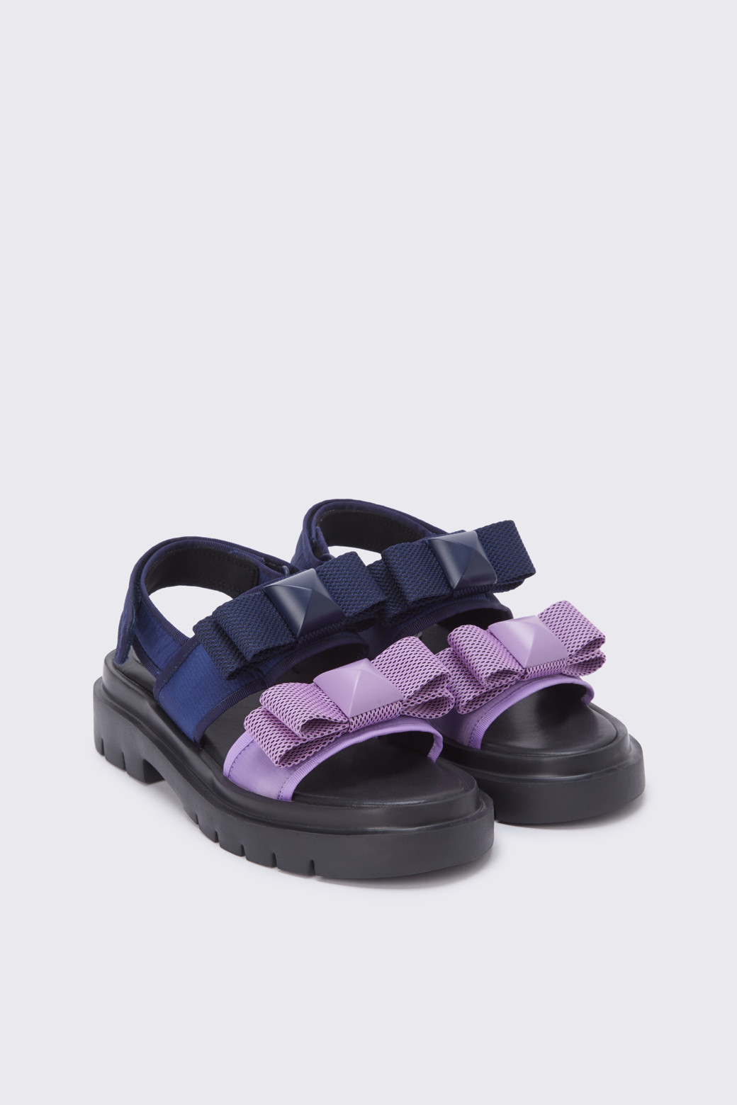 SUECOMMA BONNIE ◆Stripe ribbon sandal(black) Stripe ribbon sandal(black)_SUECOMMA BONNIE - 코오롱몰
