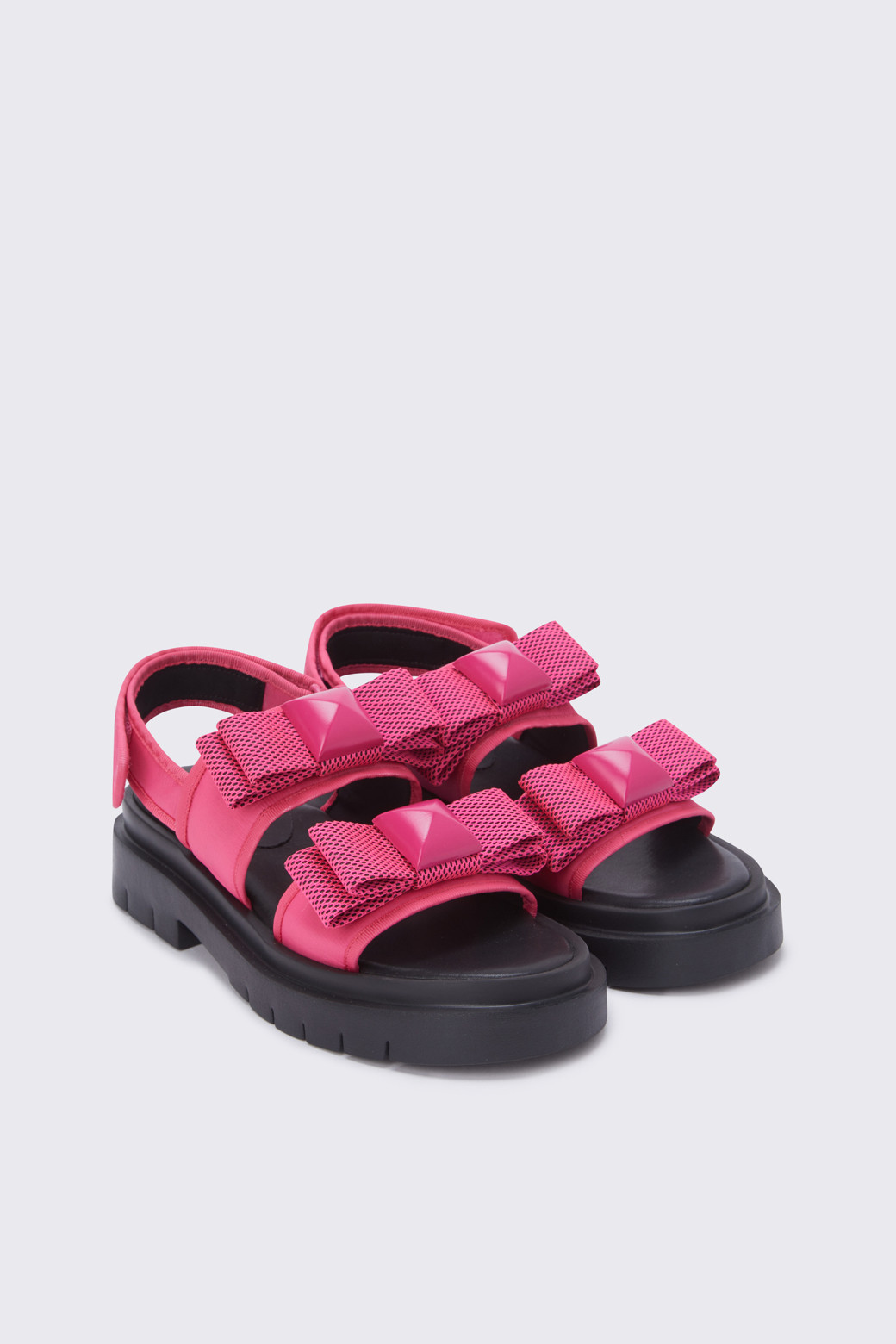 SUECOMMA BONNIE ◆Stripe ribbon sandal(black) Stripe ribbon sandal(black)_SUECOMMA BONNIE - 코오롱몰