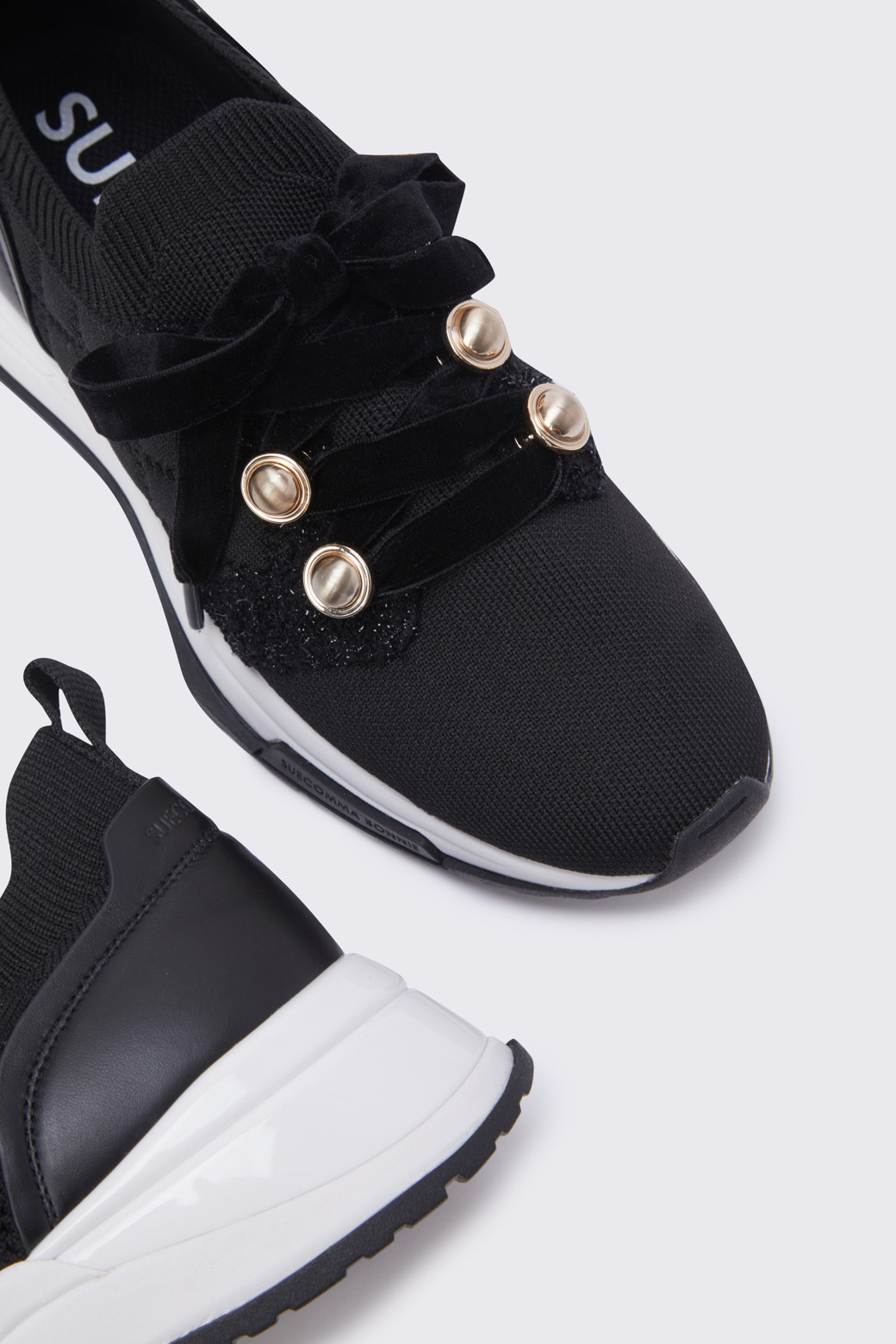 ★SUECOMMA BONNIE★ String sneakers(black)_DG4DS25061BLK SUECOMMA BONNIE] Cubic mary jane sneakers(black)