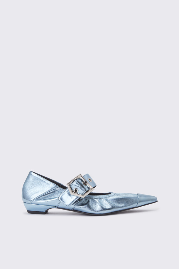 SUECOMMA BONNIE - 플랫 - Polygon mary Jane flat(blue)