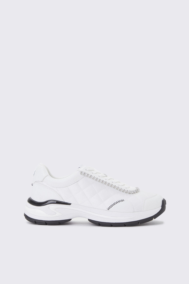 SUECOMMA BONNIE - 스니커즈 - Cubic quilting sneakers(white)