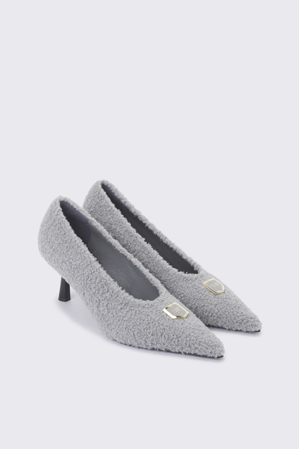 SUECOMMA BONNIE - 펌프스 - Shearing pointed toe pumps(grey)