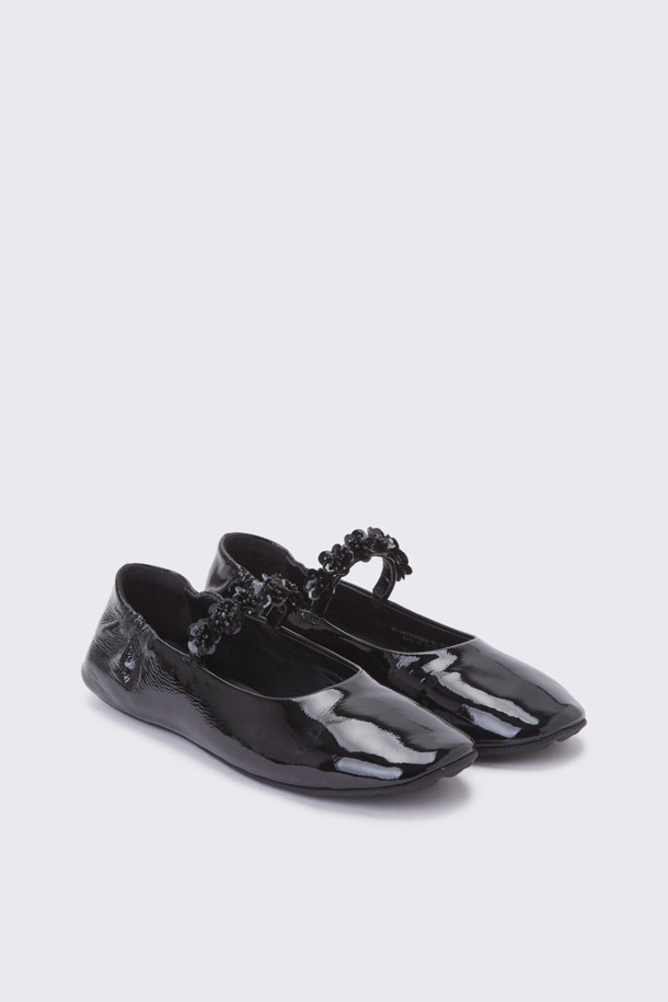 SUECOMMA BONNIE - 플랫 - Fleur flat(black)