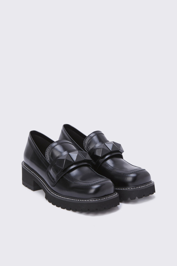 SUECOMMA BONNIE - 로퍼 - Polygon loafer(black)