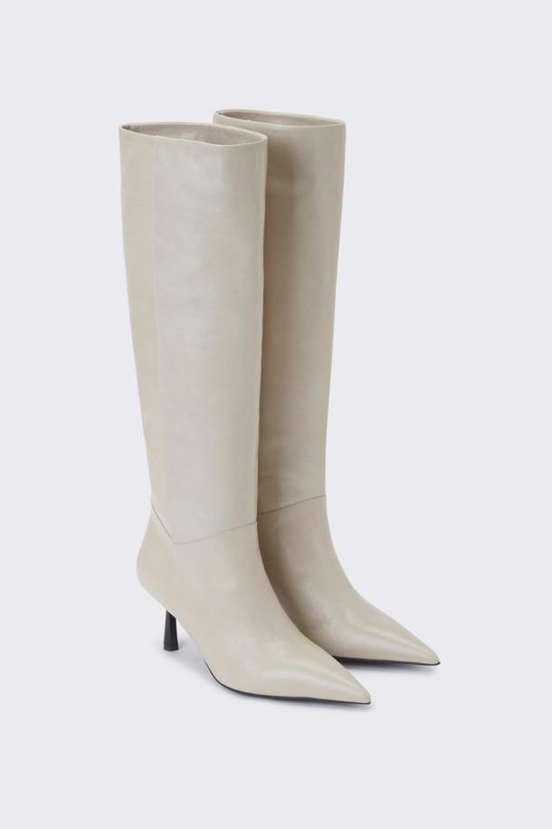 SUECOMMA BONNIE - 부츠/워커 - Straight long boots(ivory)