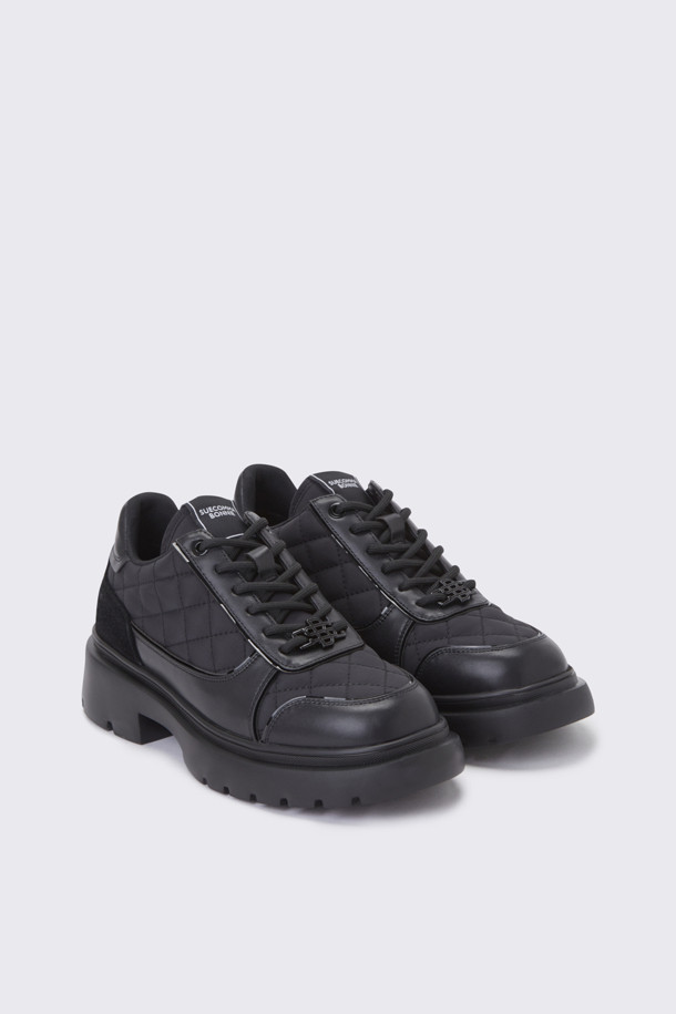 SUECOMMA BONNIE - 스니커즈 - Quilting sneakers(black)