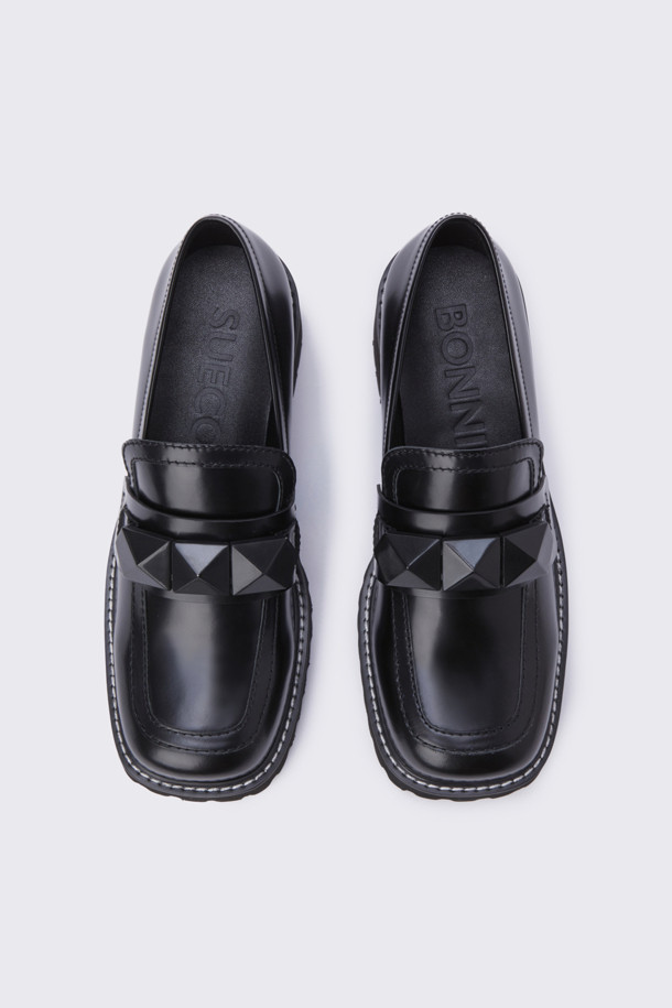 SUECOMMA BONNIE - 로퍼 - Polygon loafer(black)