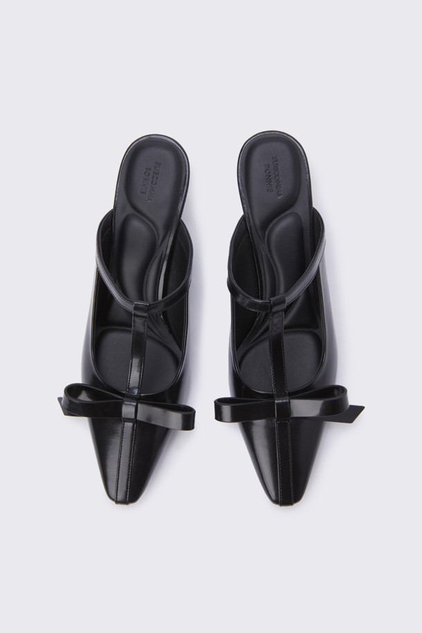 SUECOMMA BONNIE - 샌들 - T strap mule(black)