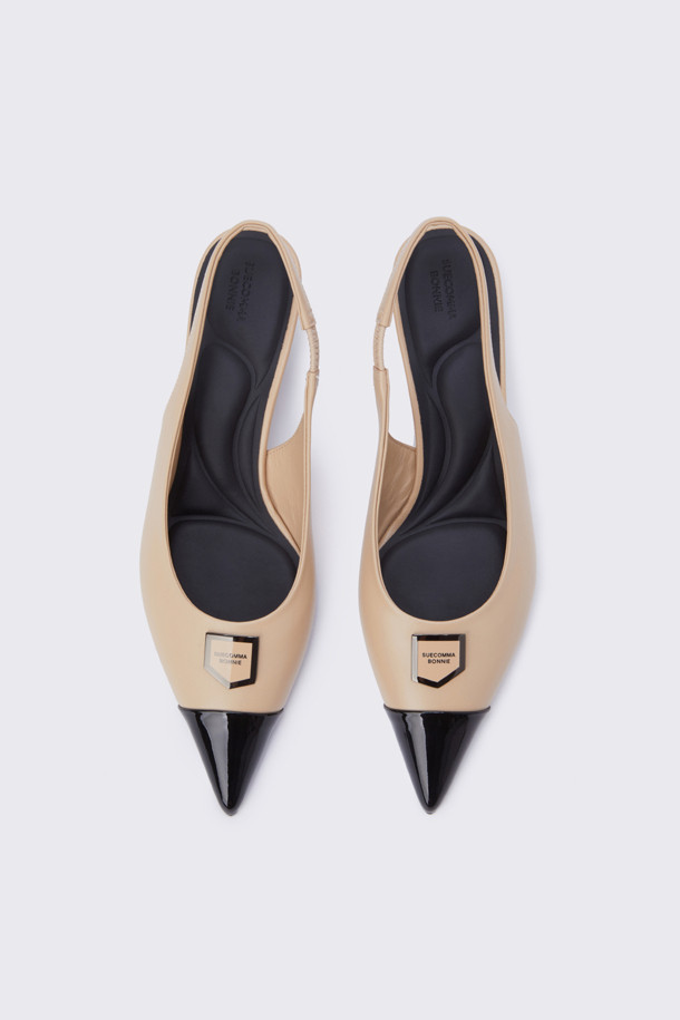 SUECOMMA BONNIE - 펌프스 - Polygon slingback(beige)