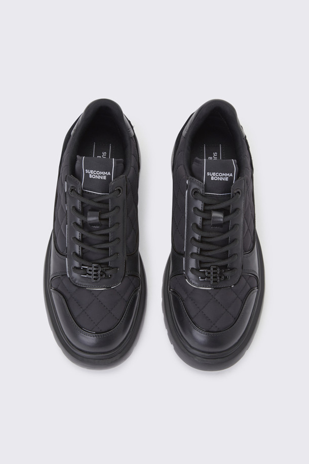 SUECOMMA BONNIE - 스니커즈 - Quilting sneakers(black)