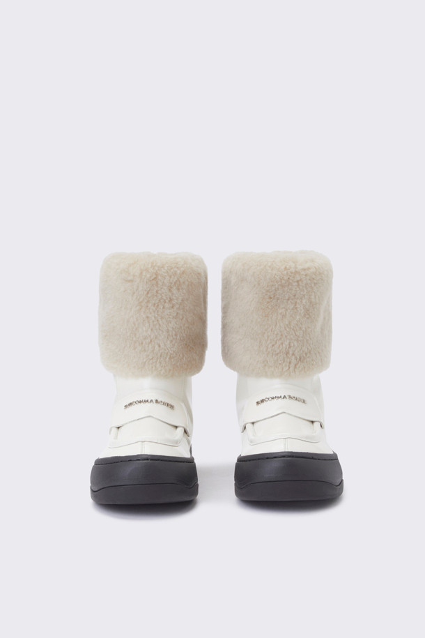 SUECOMMA BONNIE - 부츠/워커 - Fur boots sneakers(white)