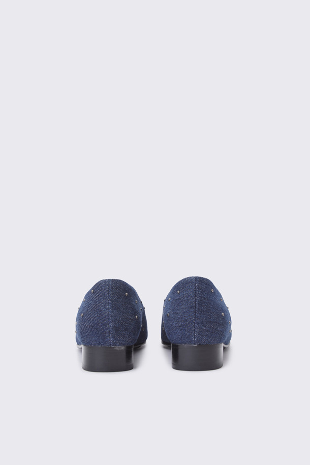 SUECOMMA BONNIE - 플랫 - Stud point denim flat(blue)