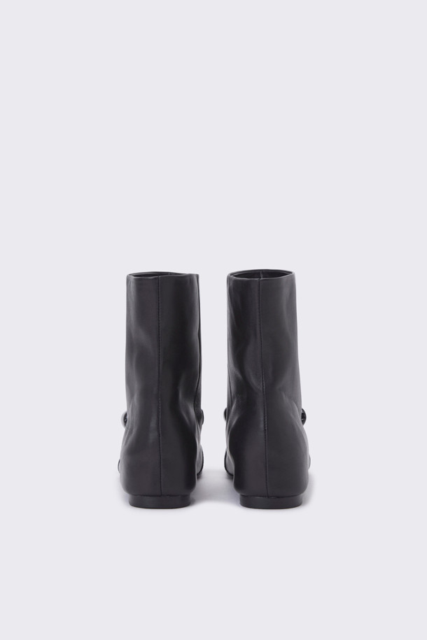 SUECOMMA BONNIE - 부츠/워커 - Ribbon half boots(black)