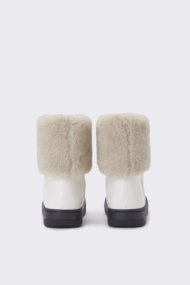 SUECOMMA BONNIE - 부츠/워커 - Fur boots sneakers(white)