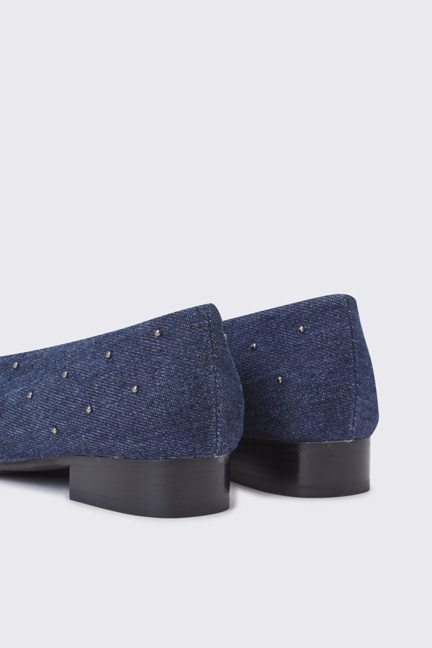 SUECOMMA BONNIE - 플랫 - Stud point denim flat(blue)