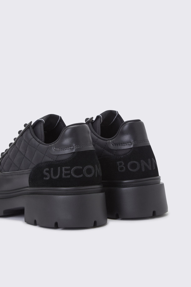 SUECOMMA BONNIE - 스니커즈 - Quilting sneakers(black)