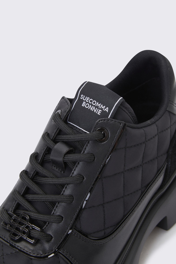 SUECOMMA BONNIE - 스니커즈 - Quilting sneakers(black)