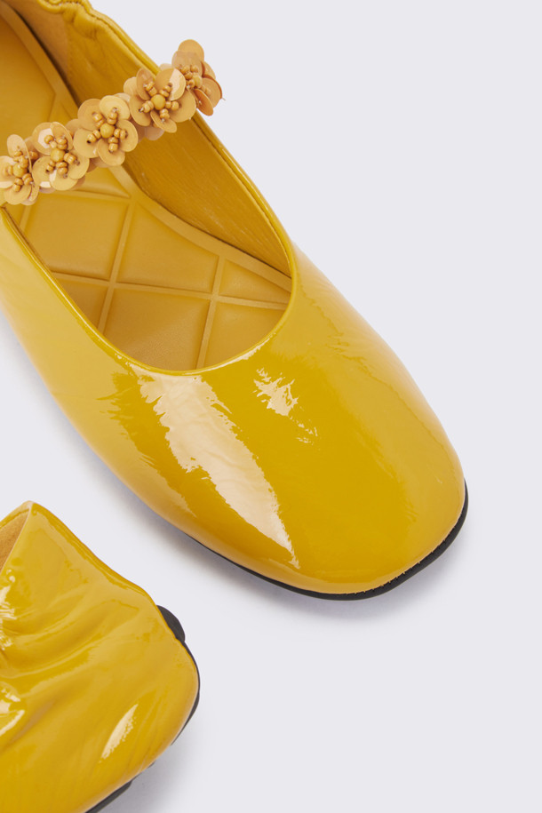 SUECOMMA BONNIE - 플랫 - Fleur flat(yellow)