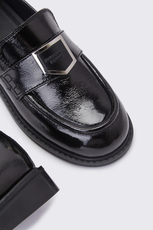 SUECOMMA BONNIE - 로퍼 - Polygon loafer(black)