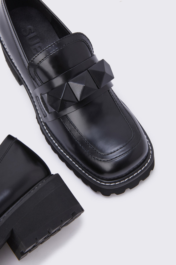 SUECOMMA BONNIE - 로퍼 - Polygon loafer(black)