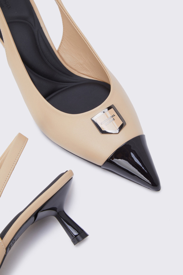 SUECOMMA BONNIE - 펌프스 - Polygon slingback(beige)