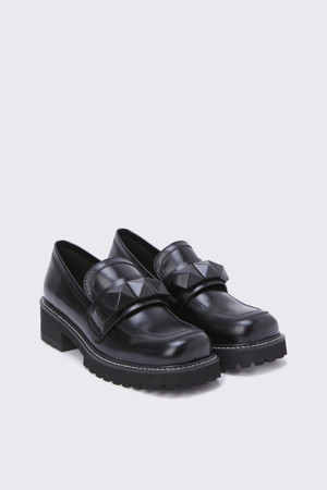 Polygon loafer(black)