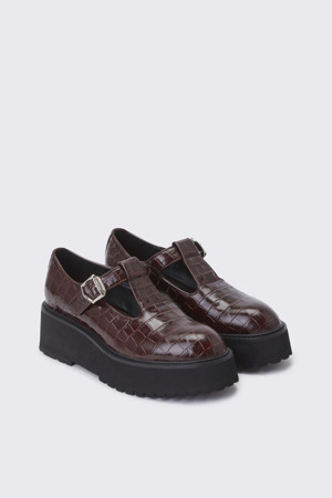 [김나영 착용]T strap platform loafer(brown)