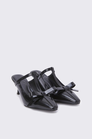 T strap mule(black)