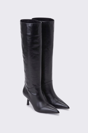 Straight long boots(black)