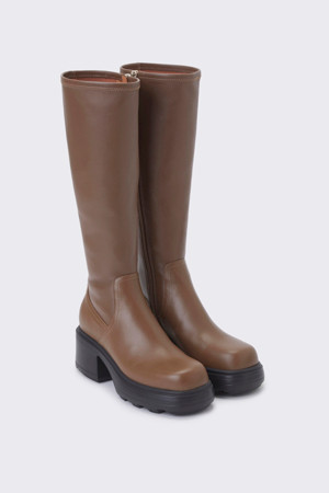 Slim span long boots(brown)