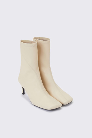 Stitch ankle heel(beige)