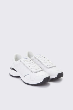 Cubic quilting sneakers(white)