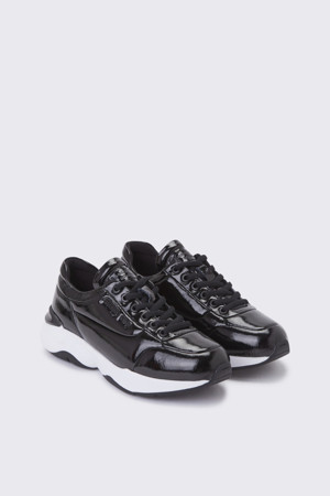 Enamel sneakers(black)